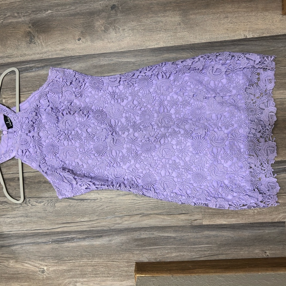 Lulu's Lavender Lace Dress